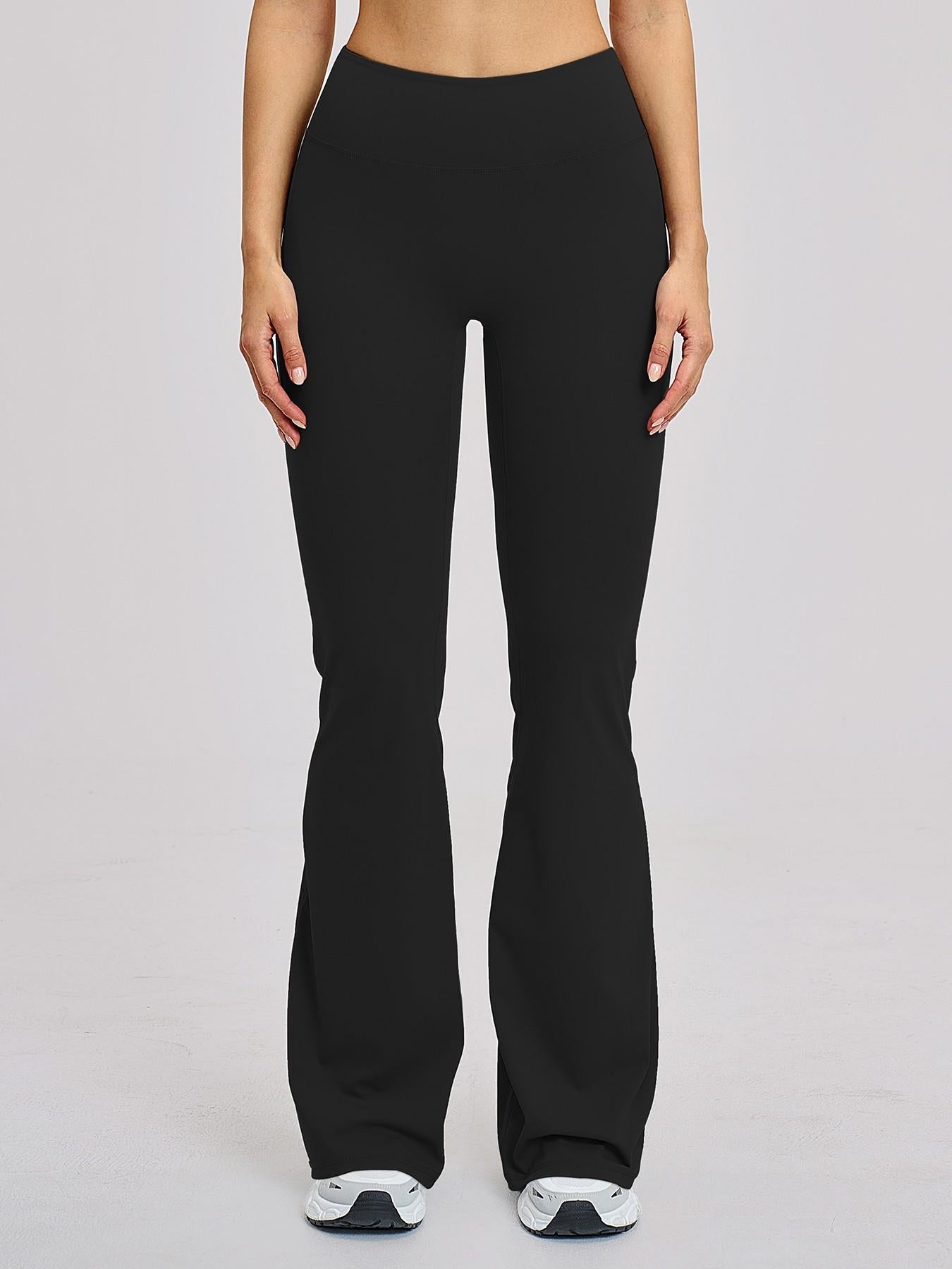 High Waist Yoga Pants, Fitted Wide Leg Bell Bottoms - image 15