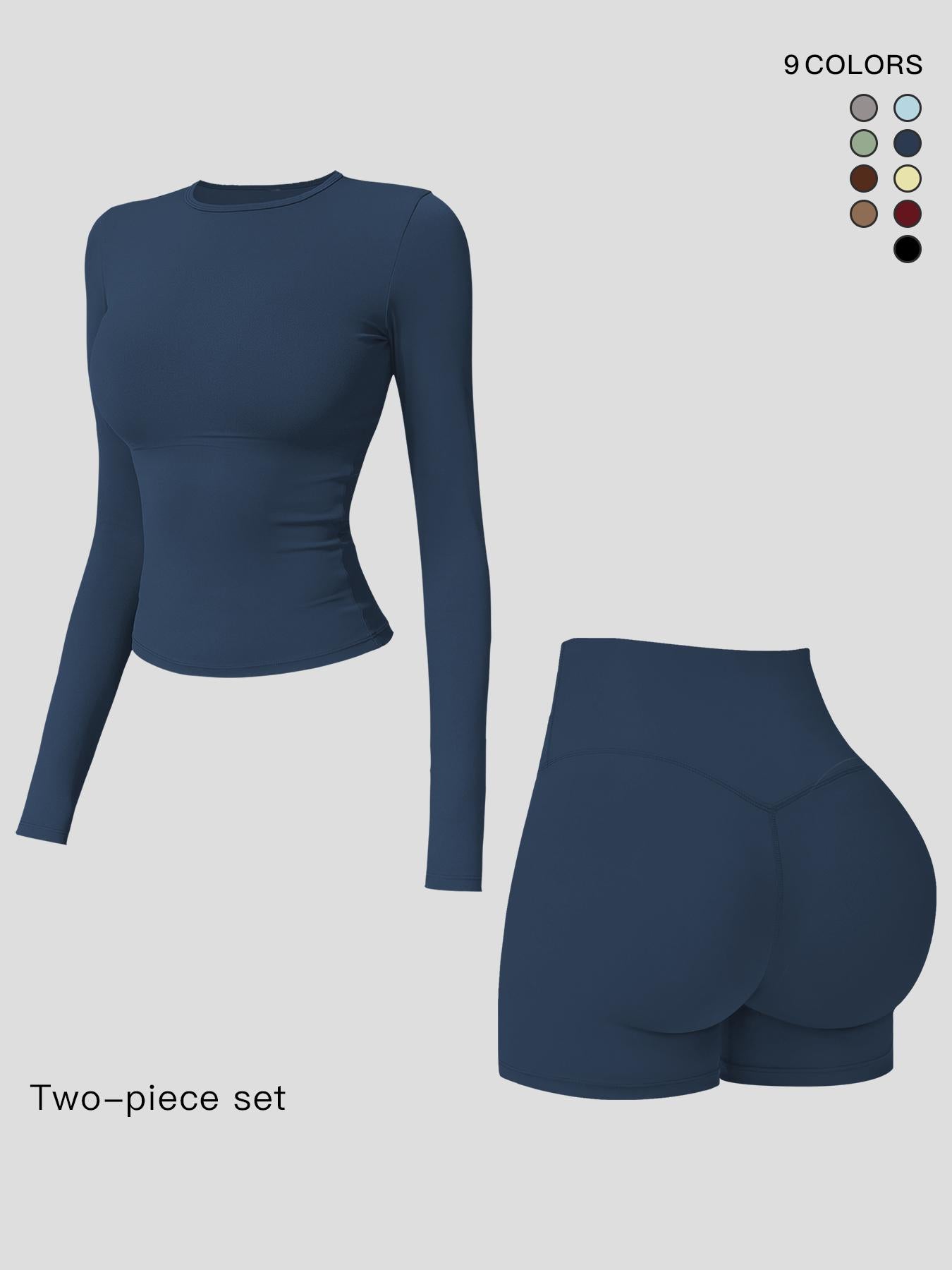 Women's Long Sleeve Co Ord Sets, Quick-Dry Fitness - image 19