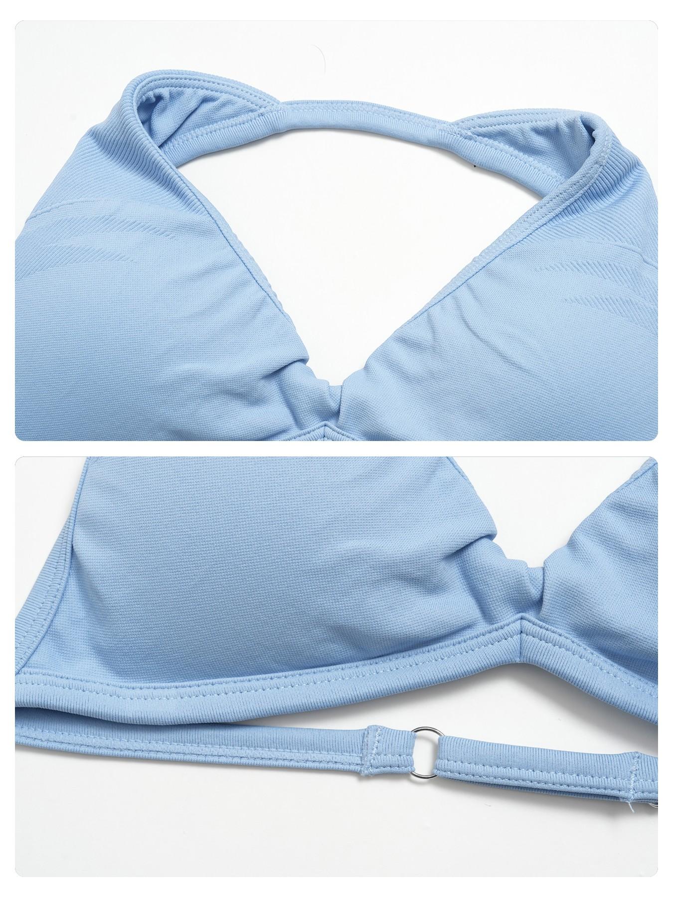 Seamless Yoga Set for Women, Halter Neck Backless Design - image 18