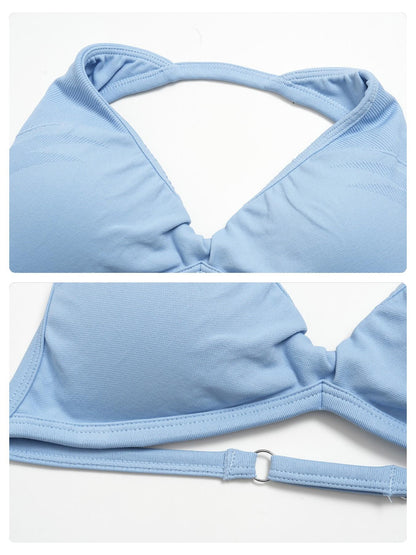 Seamless Yoga Set for Women, Halter Neck Backless Design - image 18