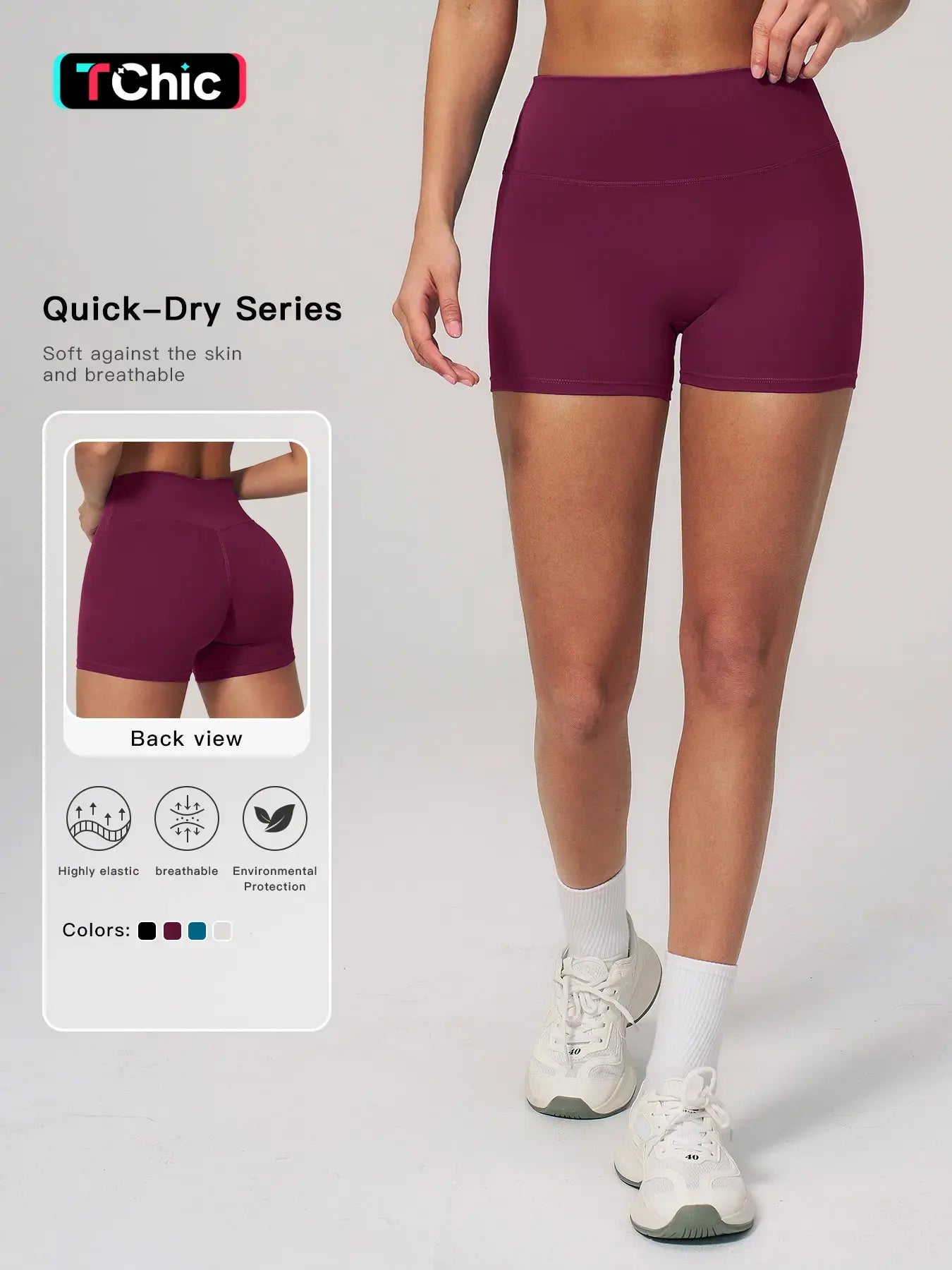 Cross-Border Yoga Shorts for Women, High-Waisted Butt Lifting Tight Fit