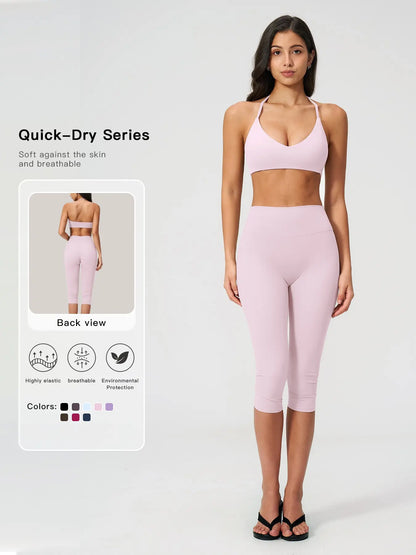 Cross-Border Fashion Casual Tight Yoga, Quick-Dry Summer Training Fitness Sports Set