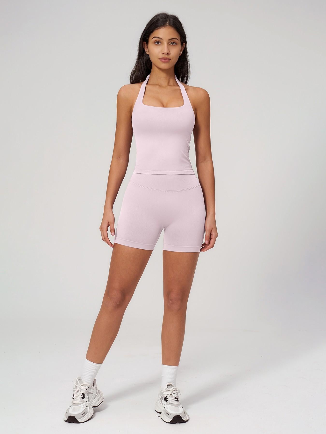 Seamless Yoga Set for Women, Tight Running Quick-Dry Sports Tank Top - image 15