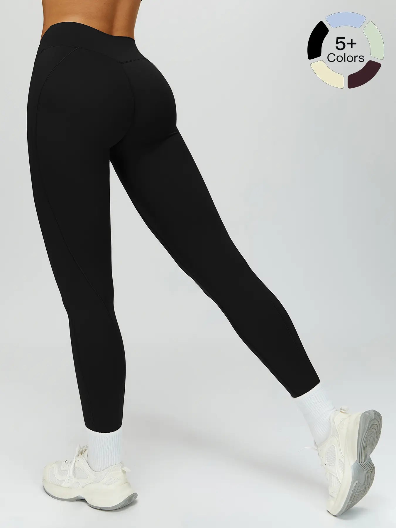 Cross High-Waisted Yoga Pants, Seamless Tight-Fitting Gym Wear