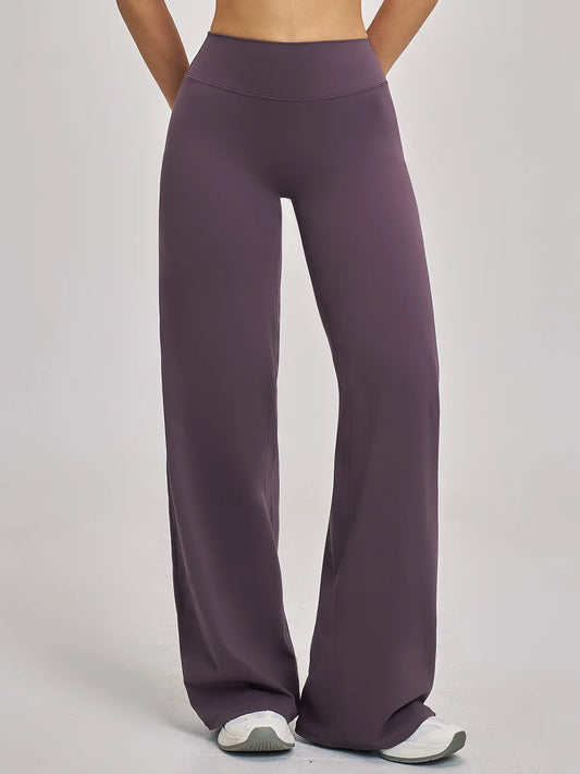 High Waist Flare Leg Yoga Pants, Casual Dance Workout Trousers - image 3