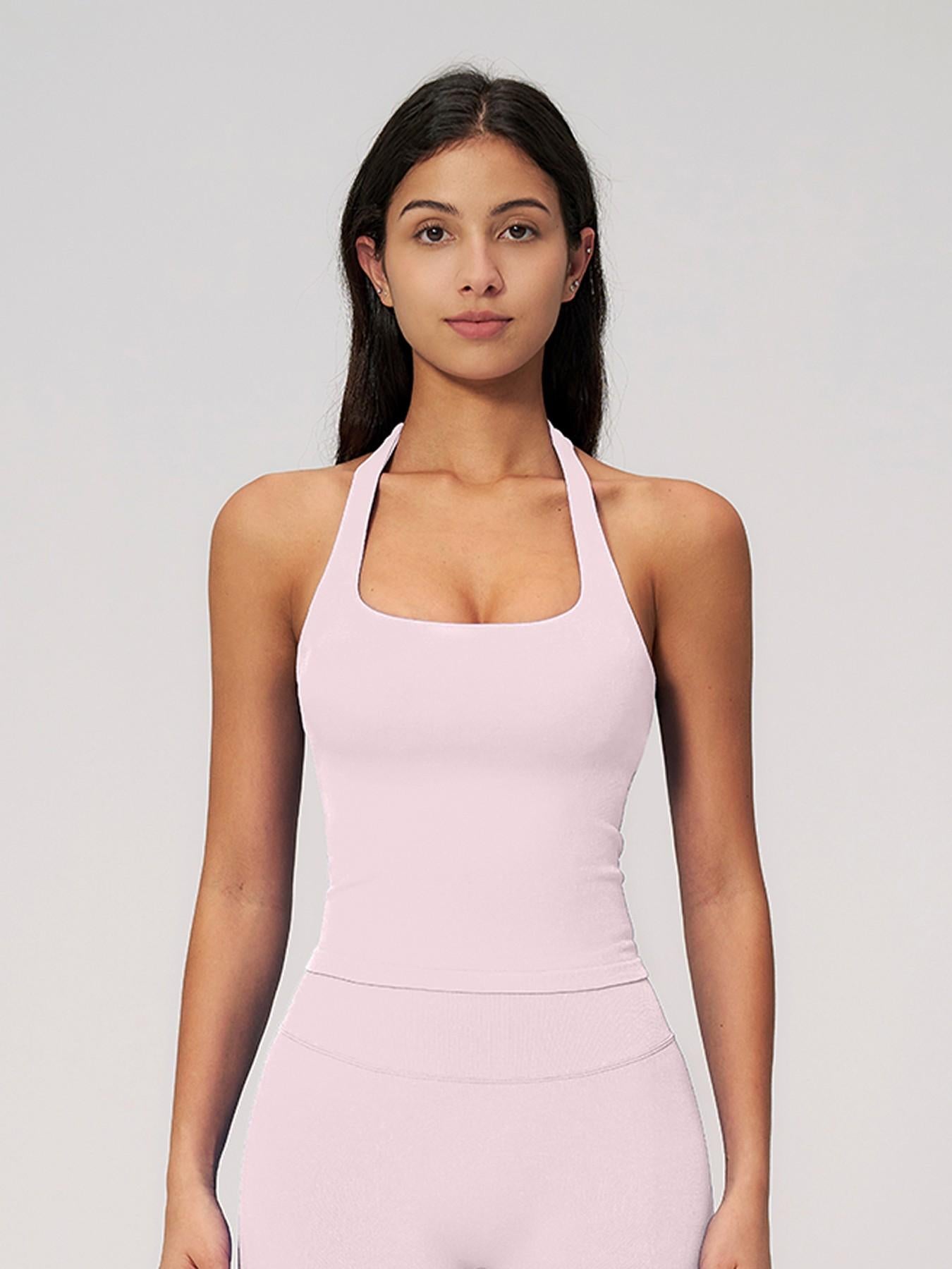 Women's New Halter Yoga Tank Top, Outdoor Square Sport Fitness Tight Quick-Dry Vest - image 13