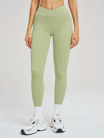 High Waist Yoga Pants for Women, Cross-Waist Fitness Yoga Leggings - image 13