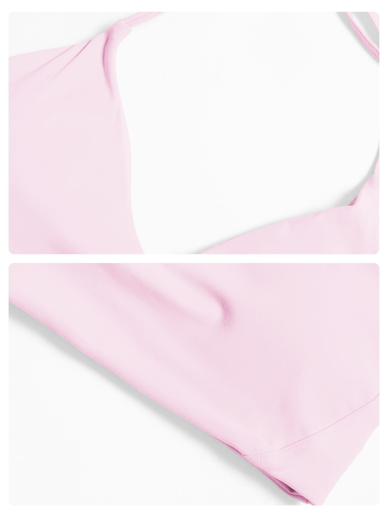 Cross-Border Fleece Yoga Bralette Halter Backless Tight-Fitting Sports Bra, Running Fitness Top for Women - image 15
