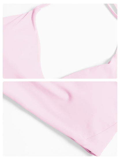 Cross-Border Fleece Yoga Bralette Halter Backless Tight-Fitting Sports Bra, Running Fitness Top for Women - image 15