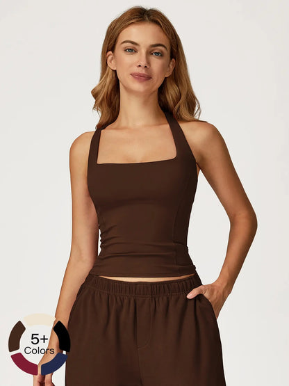Women's Seamless Yoga Vest, Sleeveless Sports Vests