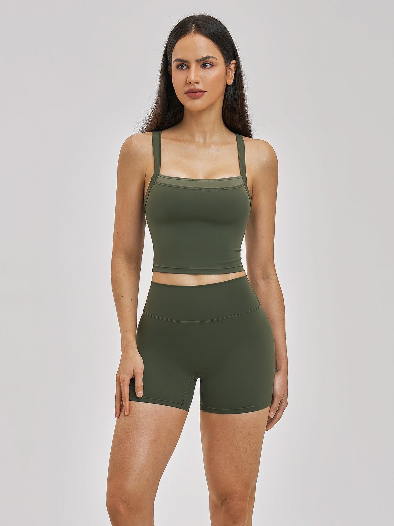 European and American Bare Sensation Sports Set, Solid Sports Sets - image 13