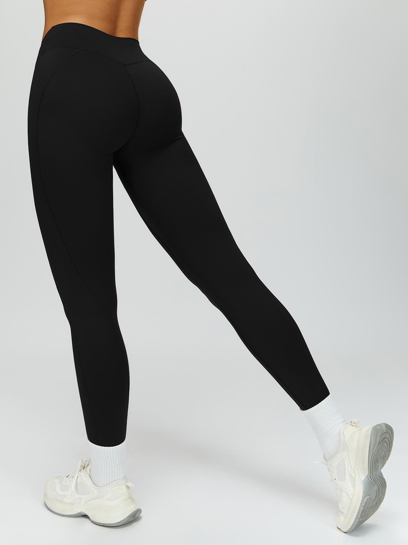 Cross High-Waisted Yoga Pants, Seamless Tight-Fitting Gym Wear - image 11