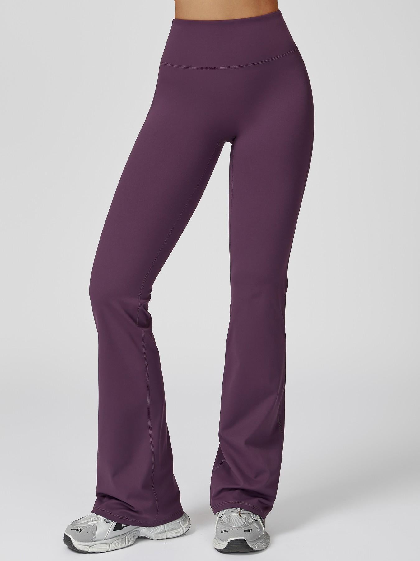 High Waist Yoga Pants, Fitted Wide Leg Bell Bottoms - image 13