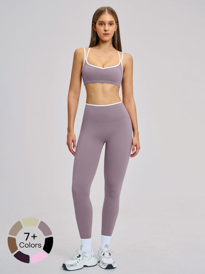 Women's Sporty Yoga Set, Solid Sports Sets - image 22