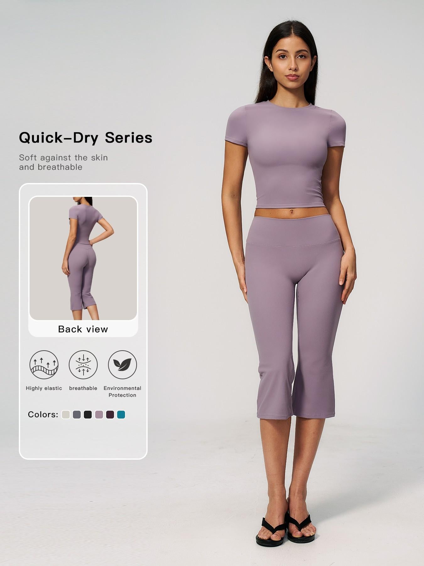 Fashion Yoga Set for Women, High Waist Butt Lifting Tight Fit Slimming Pilates Training Workout… - image 11