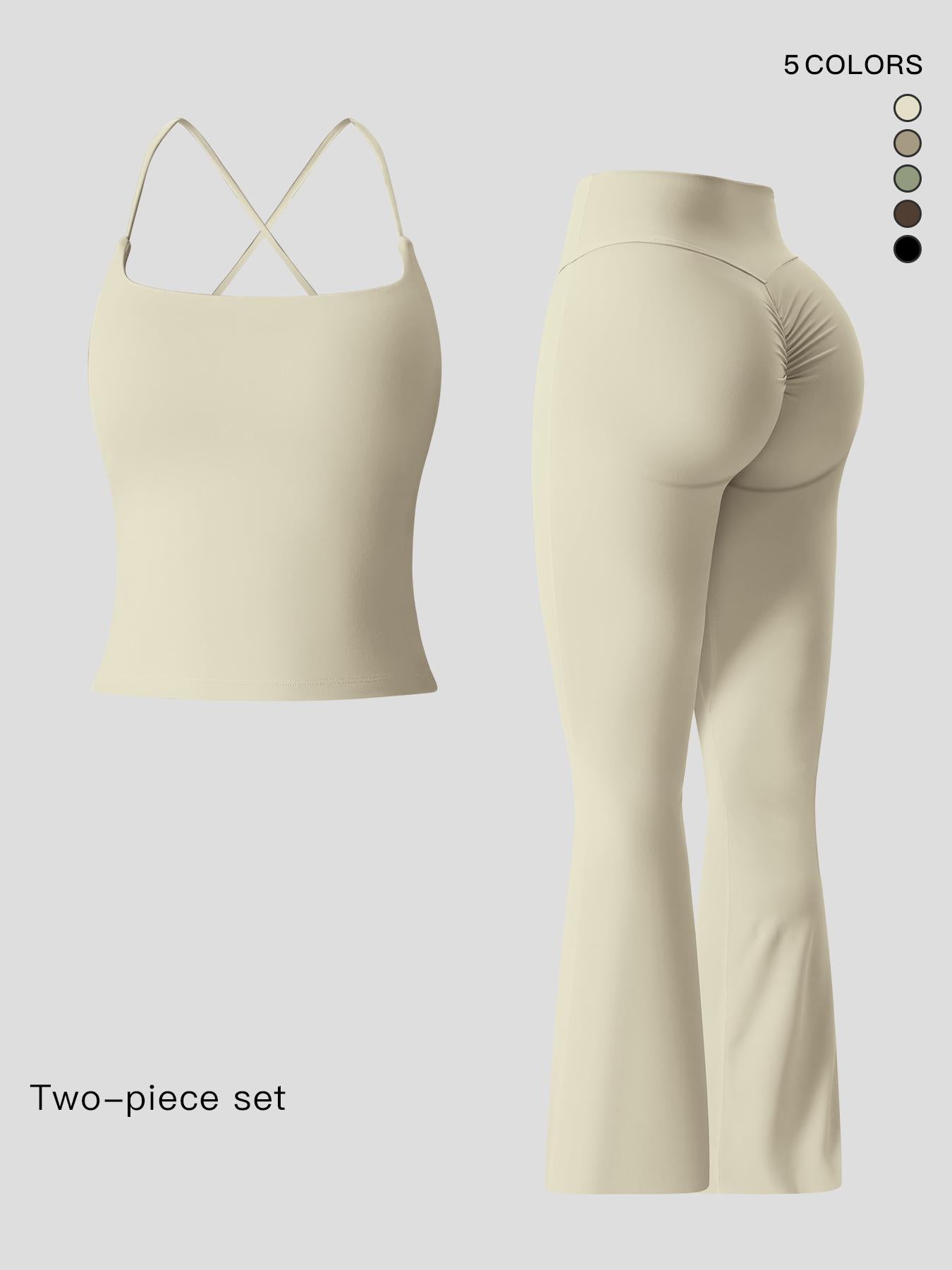 Women's Sportswear Two-Piece Set High-Strength Support Yoga Quick-Dry Form Fitting Activewear… - image 11