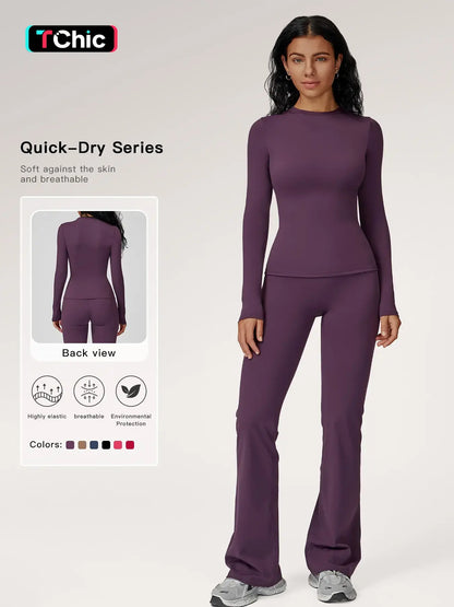 Women's Sporty Tracksuit Set, Casual Two-Piece