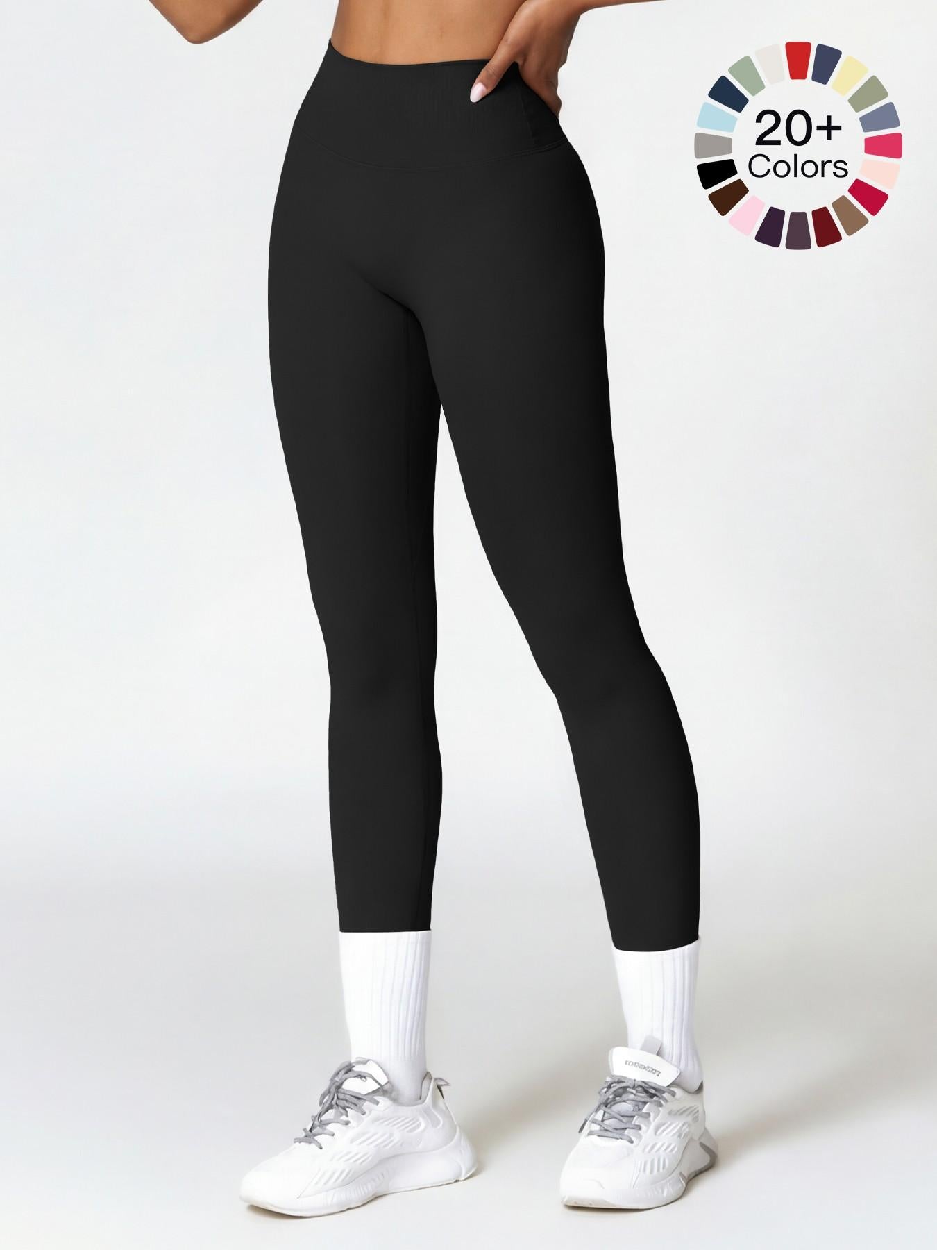 Women's High Waisted Sports Leggings, High Waists Leggings - image 18