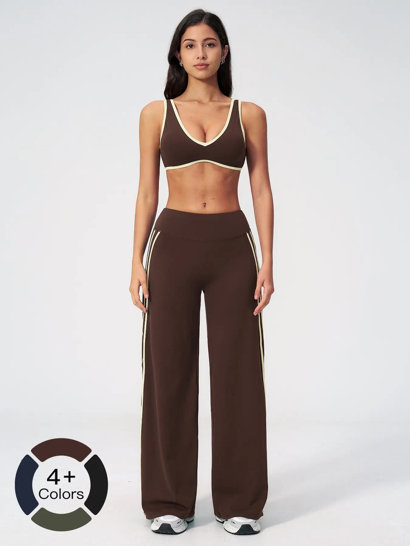 Cross-Border Bare Sensation Tight Yoga Set, High Elastic Activewear - image 7