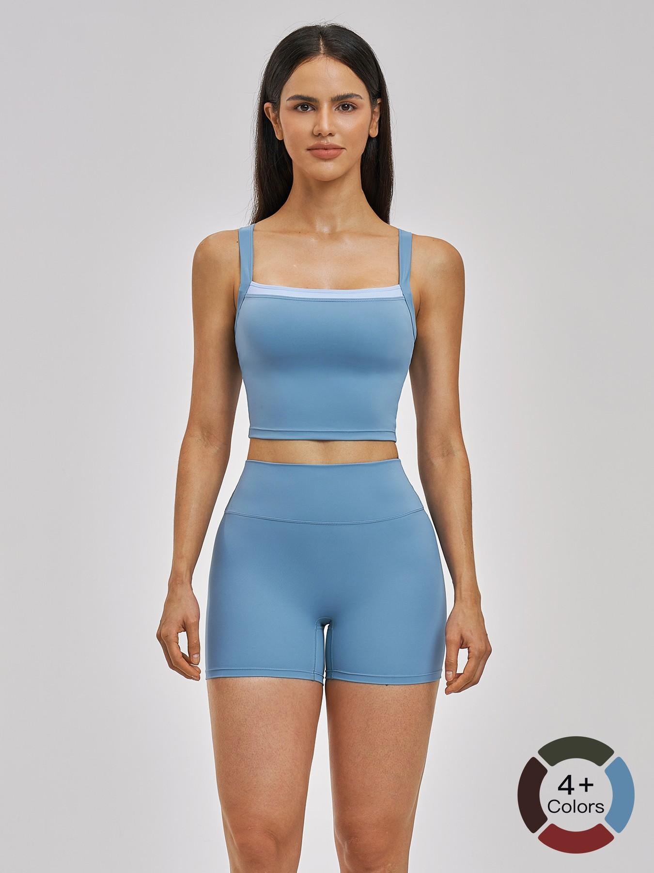 European and American Bare Sensation Sports Set, Solid Sports Sets - image 20