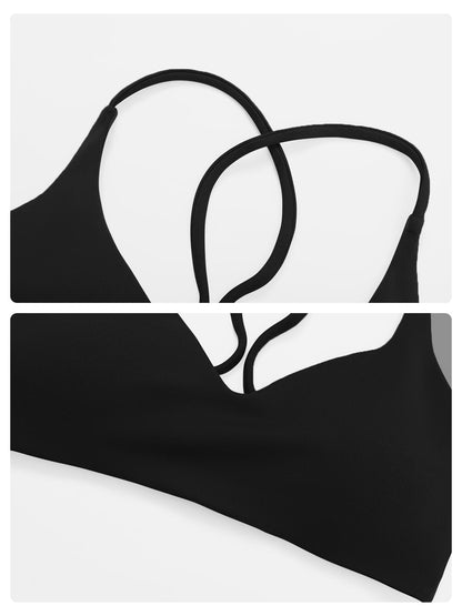 Fast-Drying Yoga Sports Bra with Cross Back Design, High-Intensity Workout Wear for Running and Fitness - image 16