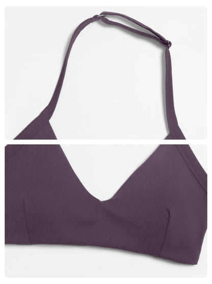 Cross-Border Plush Halter Sports Bra, Hollow Back Yoga Innerwear - image 13