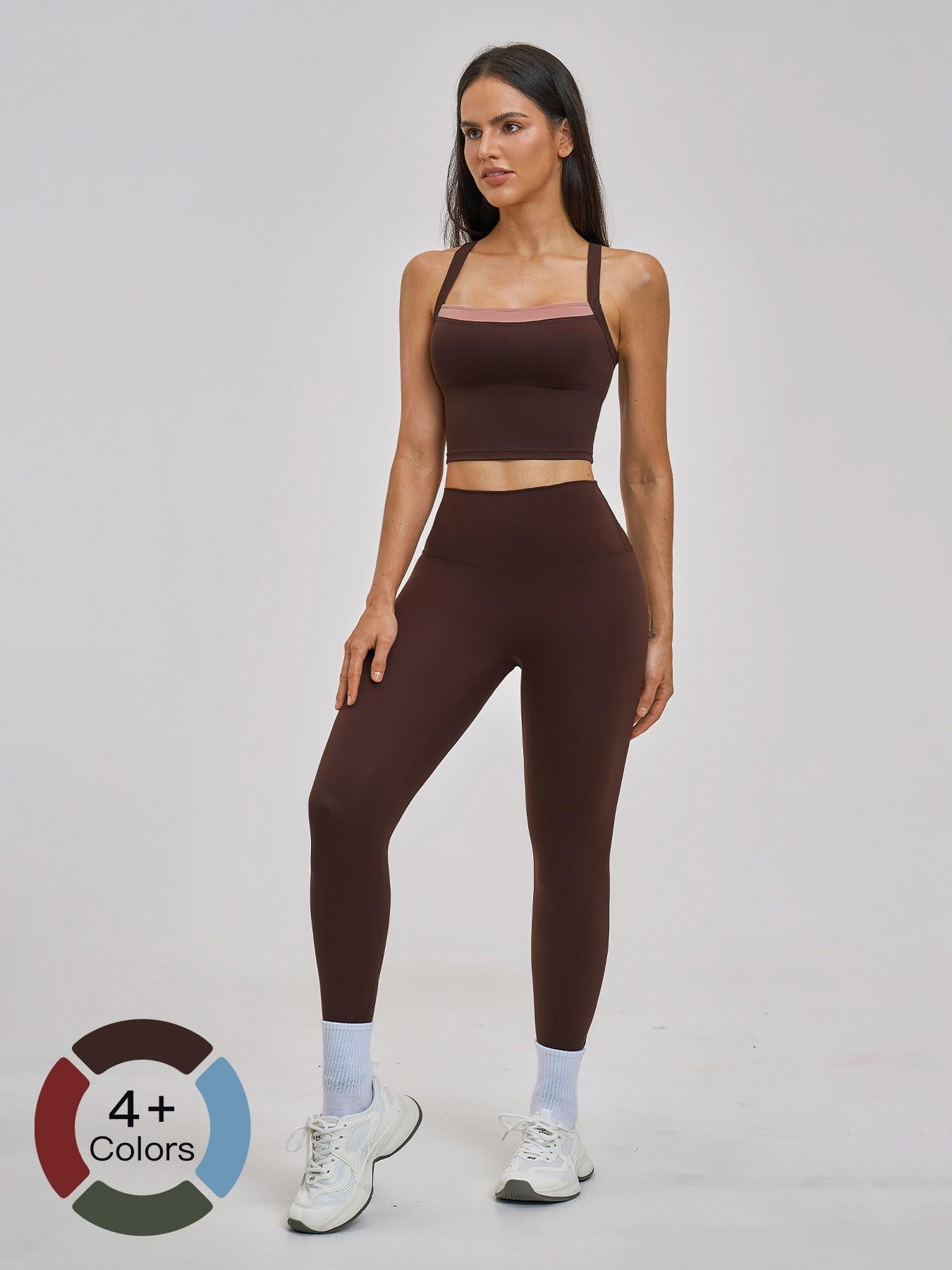 Cross-Back Sportswear Set, Quick-Dry Running & Fitness - image 19