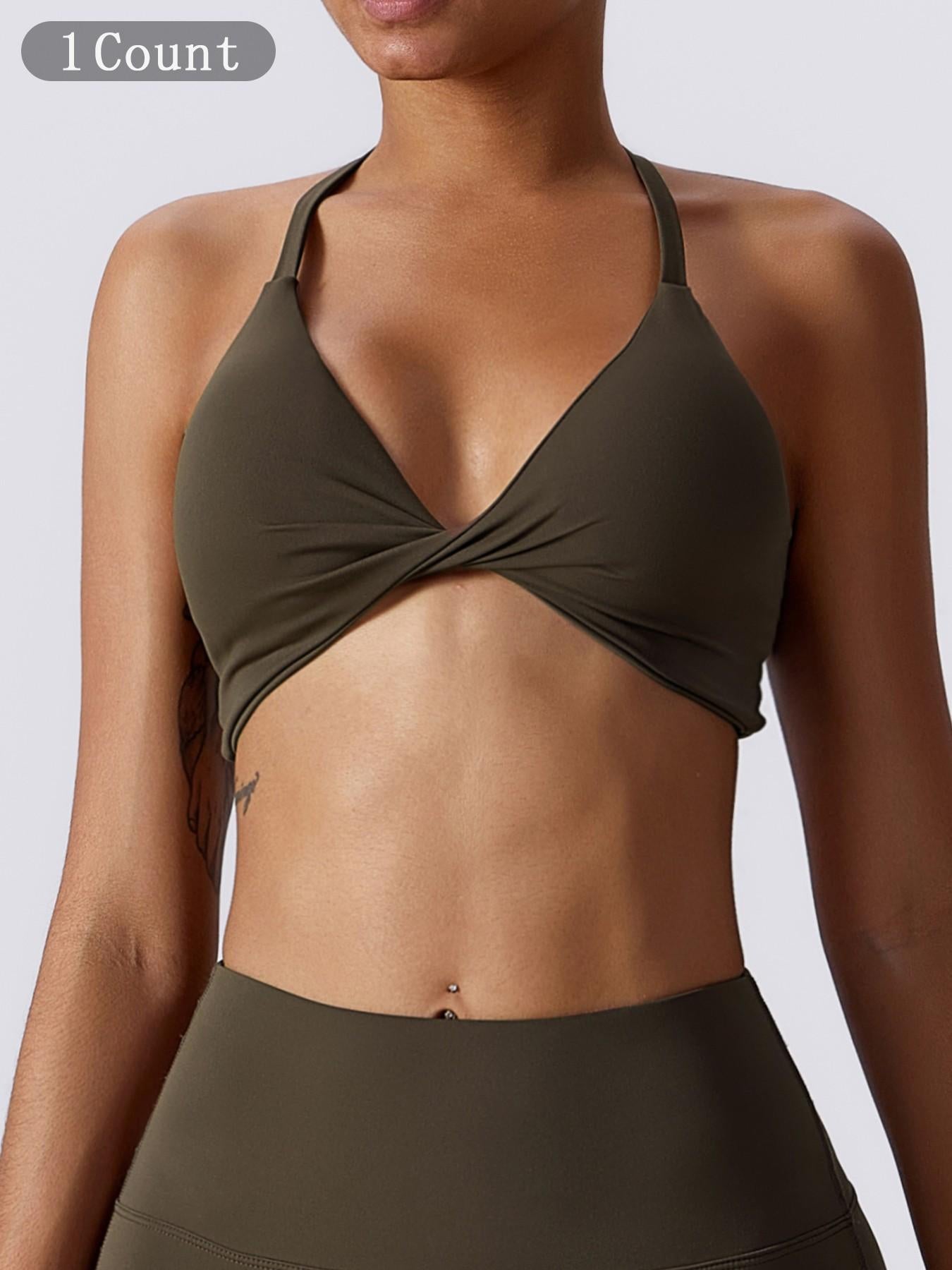 Nude Feel Yoga Sports Bra, Outdoor Running Backless Fitness Lingerie - image 18