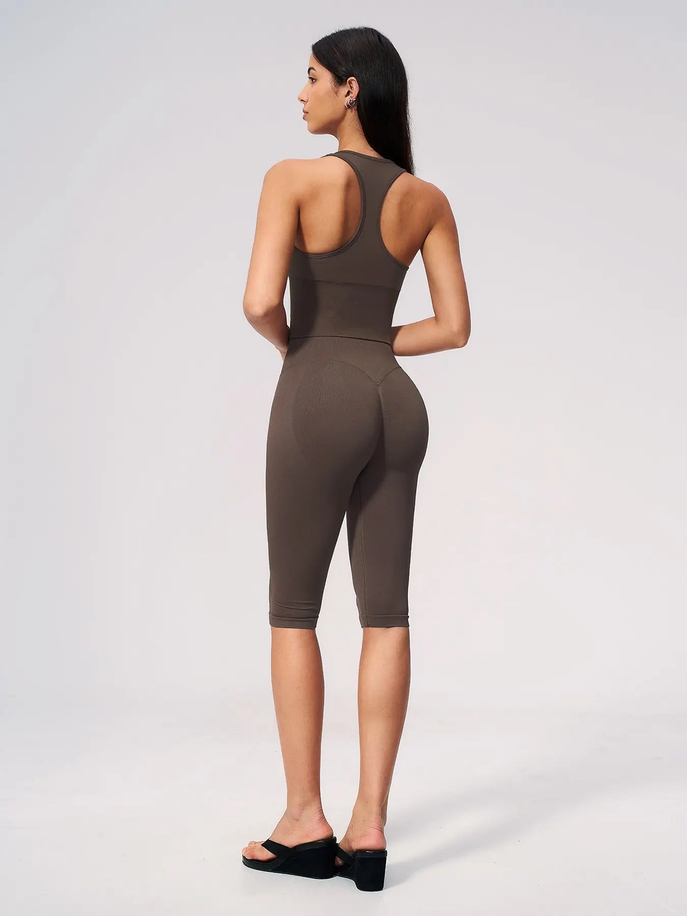 Women's Yoga Set, High-End V Neck Fitness Wear - image 6
