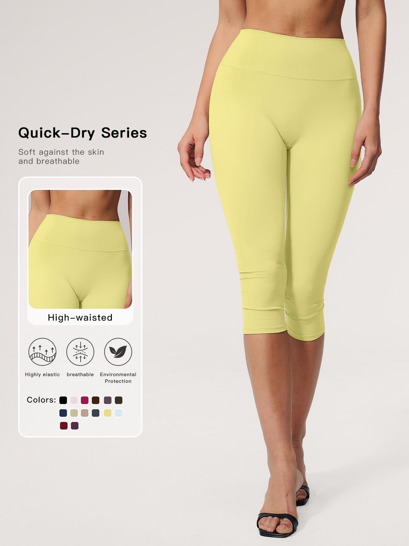 Cross-Border Fleece Yoga Pants, High-Waisted Tight Fit Slimming Gym Shorts - image 11