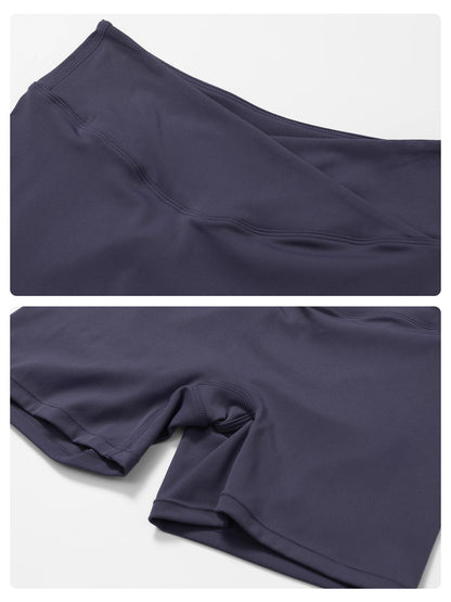 Two-Piece Set Women's Solid Raglan Sleeve Crop Top & High Waist Shorts Tracksuit Set, Sporty Plain… - image 17