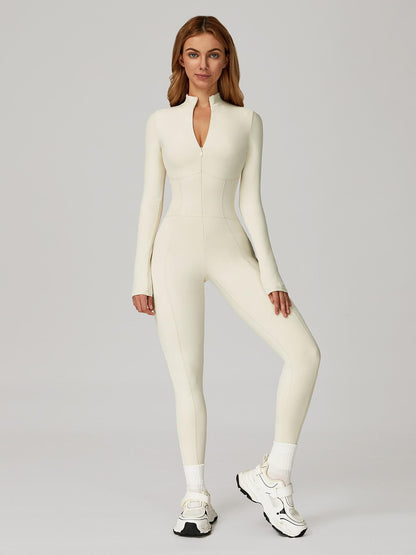 One-Piece Bodysuit with Stand Collar and Zipper, Warm Long Sleeve Outdoor Leisure Sports Fitness Yoga… - image 15