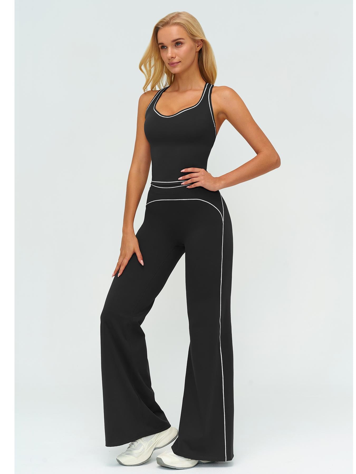 Women's Yoga Set with Dual Shoulder Straps, High-End Feel Sportswear - image 15
