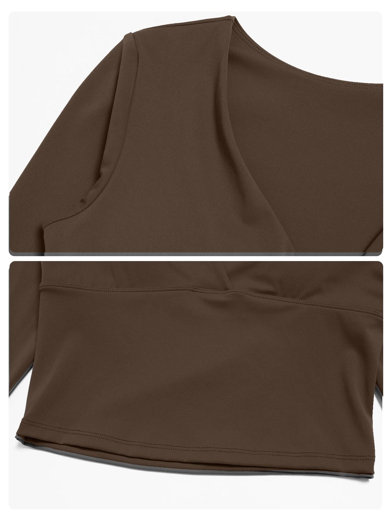 Women's Long Sleeve Yoga Top, European & American Style Spring Summer Pilates Workout Shirt - image 15