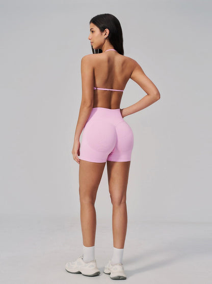 European and American Style Yoga Set for Women, Waist Cinching Tight Fit Peach Butt Quick-Dry Running… - image 12