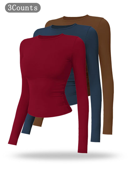 New Fleece Long Sleeve Yoga Top, High Strength Fitness Wear - image 28