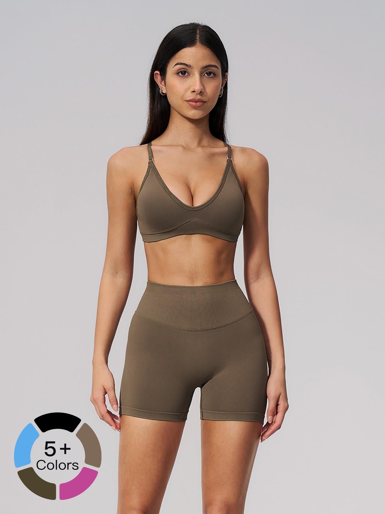 Seamless Yoga Set, Cross Back Design - image 20