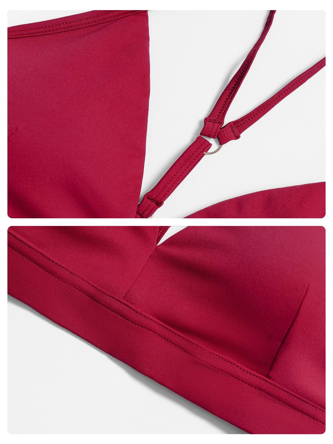 Women's V-Neck Yoga Bra, Y-Type Backless Design - image 15