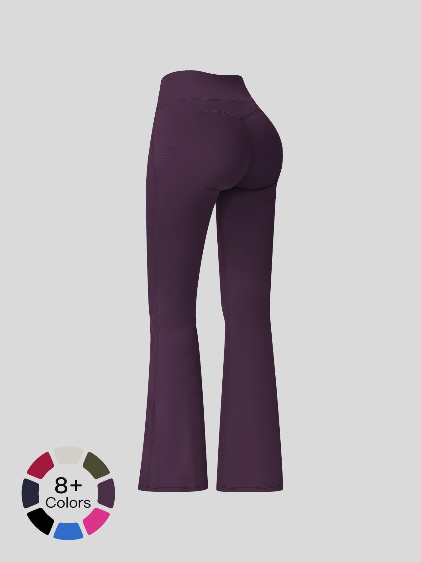 Cloudy Sensation Sport Long Pants, High Waist Butt Lifting Wide Leg Outerwear Bell Bottoms - image 14