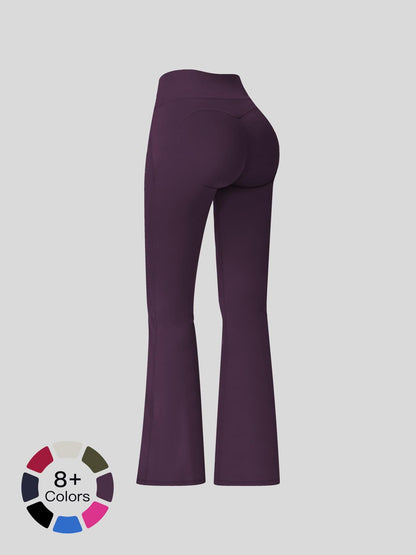 Cloudy Sensation Sport Long Pants, High Waist Butt Lifting Wide Leg Outerwear Bell Bottoms - image 14