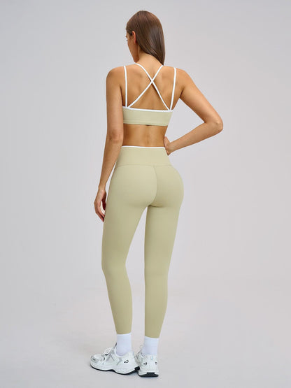 Women's Sporty Yoga Set, Solid Sports Sets - image 16