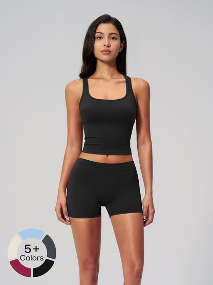 Women's Yoga Set, Fleece Square Neck Backless Outerwear - image 20