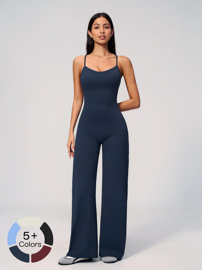 Cross Back Yoga Jumpsuit for Women, Sporty Style - image 21