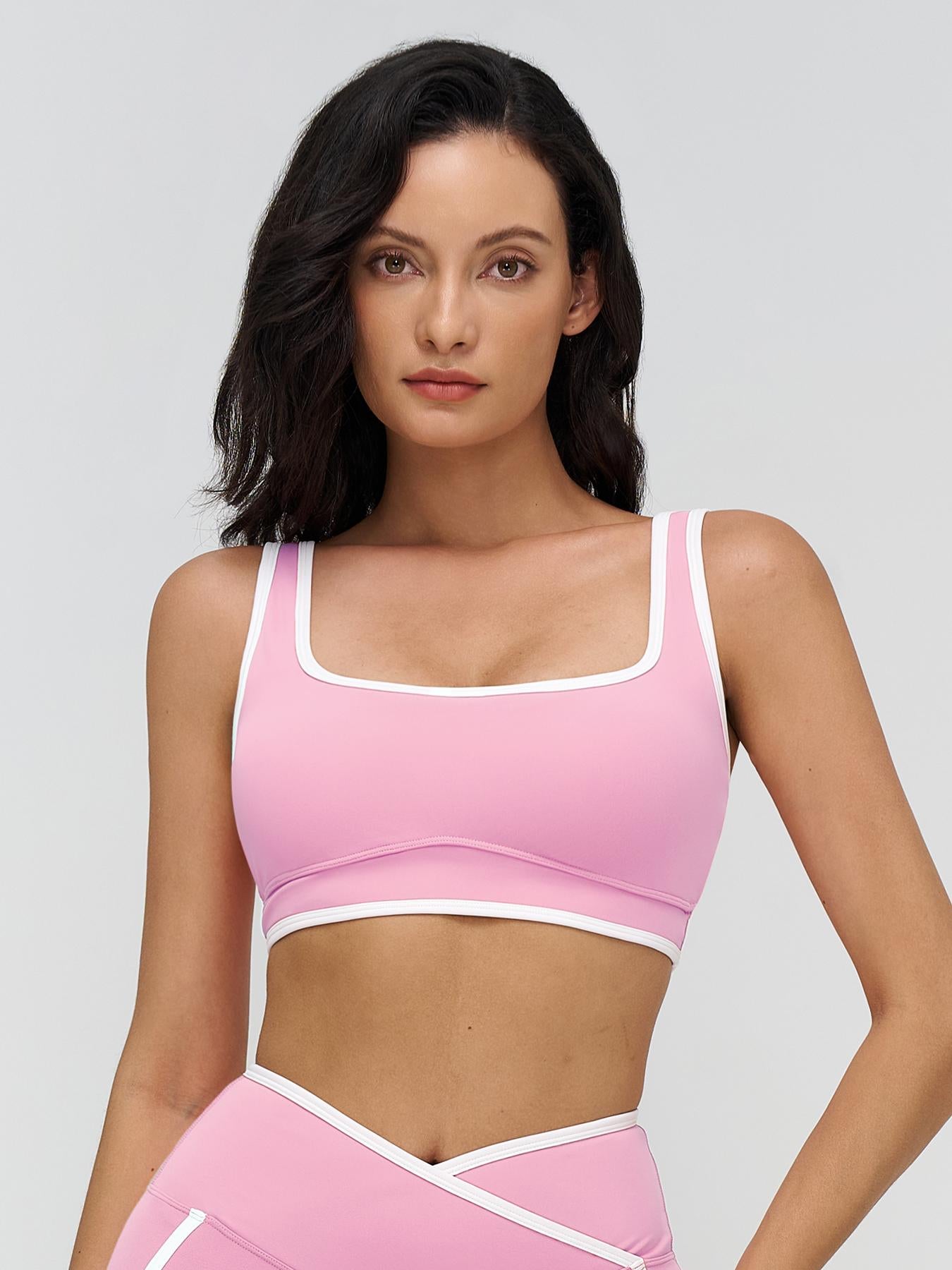 Women's Yoga Bralette, Large Square Neckline - image 11