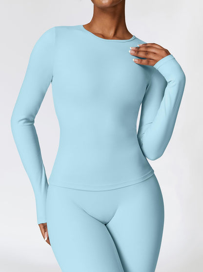 New Fleece Long Sleeve Yoga Top, High Strength Fitness Wear - image 12
