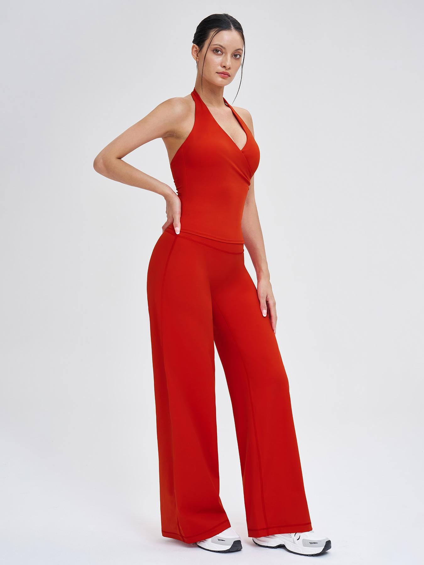 Women's Yoga Set, Medium Backless Tight-Fitting Design - image 13