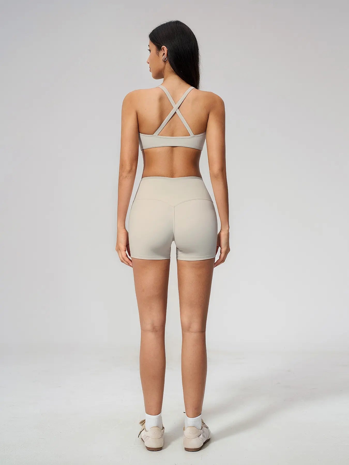 Women's High Waist Workout Set, Gym Shorts Top - image 8