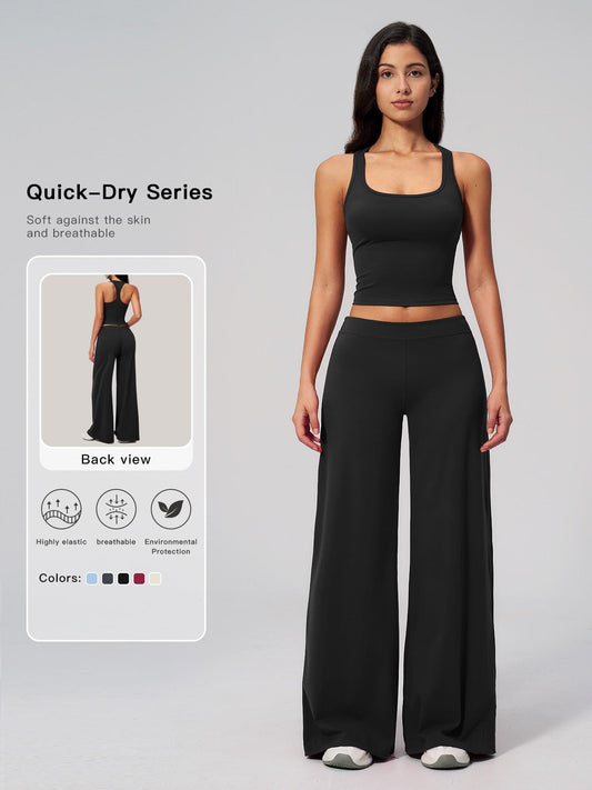 Low Waist Fitted Yoga Set for Women, Quick-Dry Athletic Sportswear for Running and Fitness - image 11
