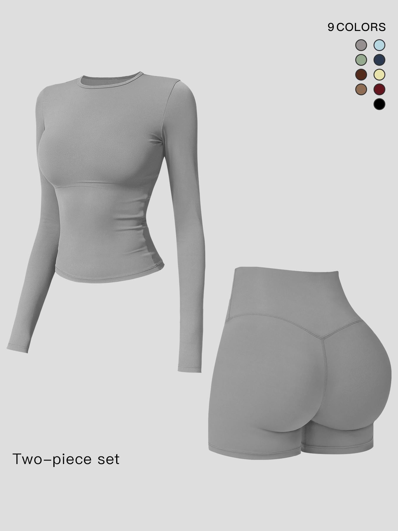 Women's Long Sleeve Co Ord Sets, Quick-Dry Fitness - image 11