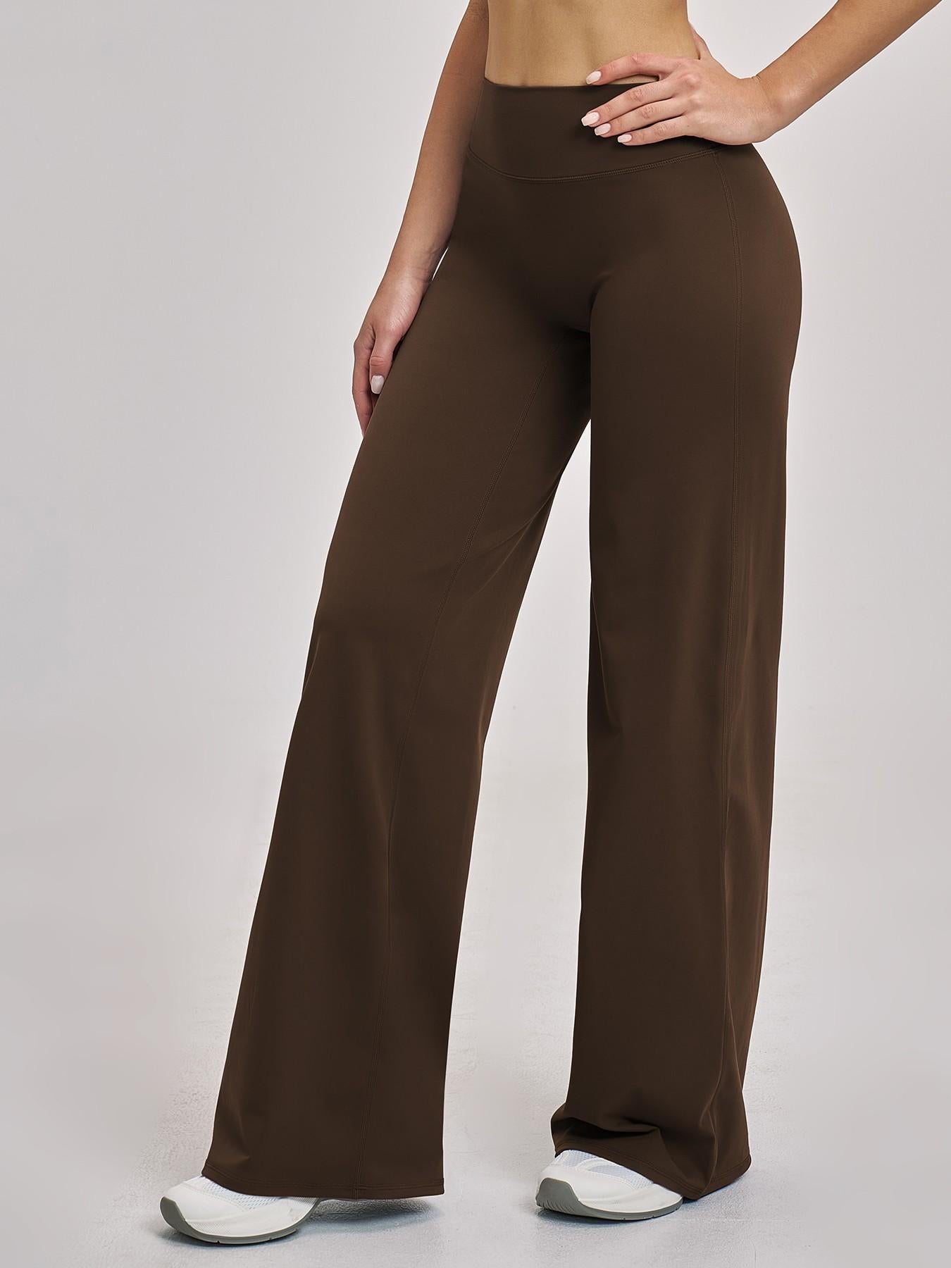 High Waist Flare Leg Yoga Pants, Casual Dance Workout Trousers - image 12